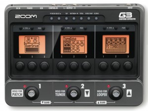 Zoom G3 multi-FX top view