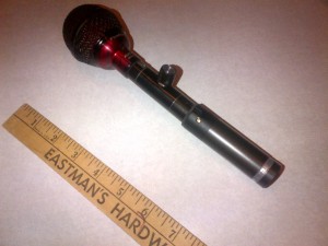 Audix Fireball mic, Blowsmeaway inline volume control, Samson transmitter