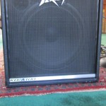 Peavey KB/A 100 keyboard amp: notice the outline of the 15" woofer