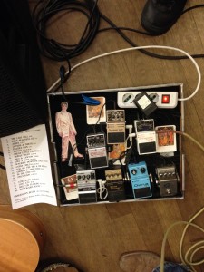 The bass player's rig: it's more complex than mine